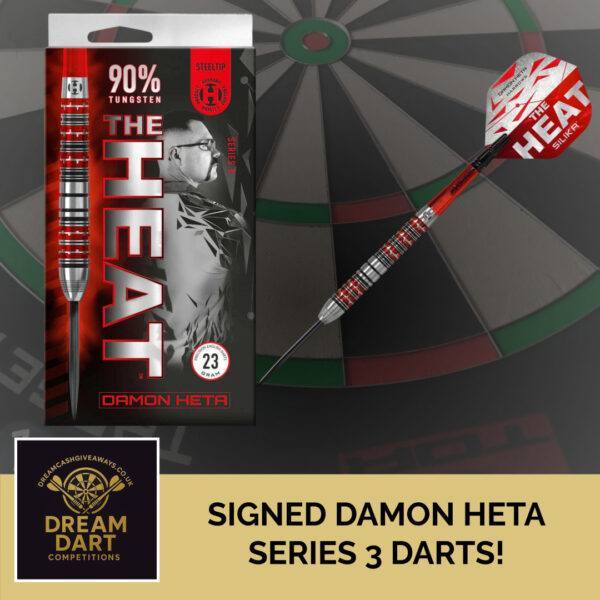 Signed Damon Heta Series 3 Darts