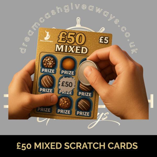 £50 Mixed Scratch Cards(2)