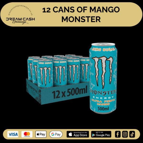 12 Cans of Mango Monster